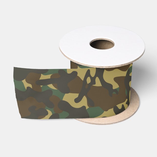 Lazo De Raso Camuflaje de bosque (Carrete)