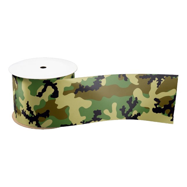 Lazo De Raso Camuflaje de Woodland (Carrete)