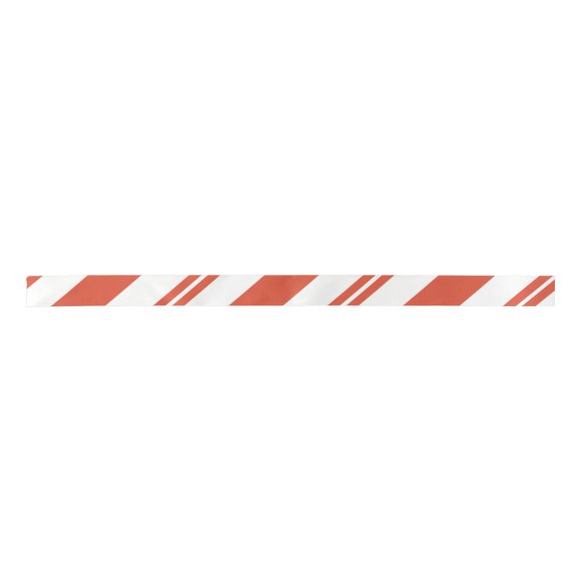 Lazo De Raso Candy Cane Chorus-Big Stripe Diagonal (Anverso)