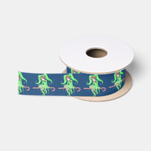 Lazo De Raso Candy Cane Elf Ribbon