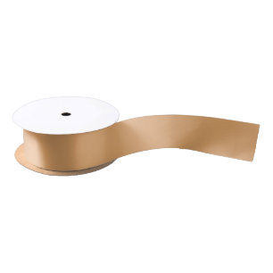 Lazo De Raso Capuchino sólido beige marrón claro