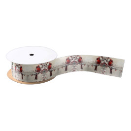 Lazo De Raso Cardenal rojo navidad Satin Ribbon