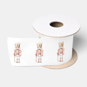 Lazo De Raso Cascanueces de Navidad Rosa 