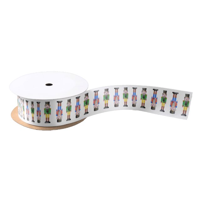 Lazo De Raso Cascanueces en blanco (Carrete)