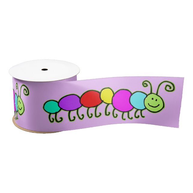 Lazo De Raso Caterpillar / Raupe Netty + tus ideas (Carrete)