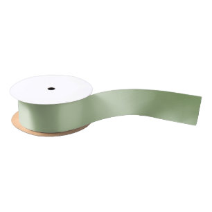 Lazo De Raso Celadón verde de jade sólido 