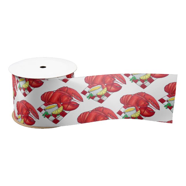 Lazo De Raso Cena de mariscos de bogavante del ME Maine Red Gin (Carrete)