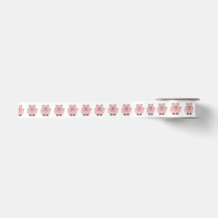 Lazo De Raso Cerdo rosado gordo