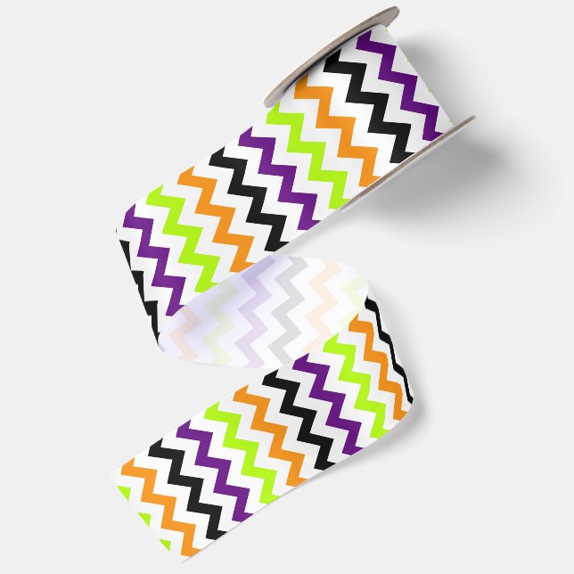 Lazo De Raso Chevron de Halloween 2 (Reverso)
