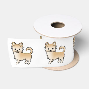 Lazo De Raso Chihuahua de pelaje largo cervato perro de dibujos