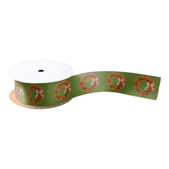 Lazo De Raso Chile Pepper Ristra Wreaths Pattern (Carrete)