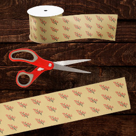 Lazo De Raso Chinese Lunar New Year Plum Blossom 5 Blessings 