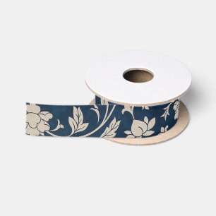 Lazo De Raso Chinoiserie de escoba floral vintage