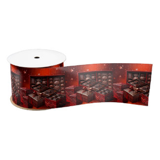 Lazo De Raso Chocolate Candy Satin Ribbon