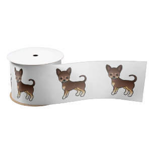 Lazo De Raso Chocolate Y Tan Fresco Chihuahua Cute Dog