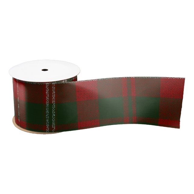 Lazo De Raso Christmas Plaid Ribbon (Carrete)