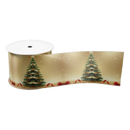 Lazo De Raso Christmas Tree Ribbons Holiday Satin Ribbon