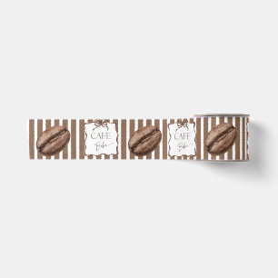 Lazo De Raso Chupito Café Brown Bow Coffee Baby Shower