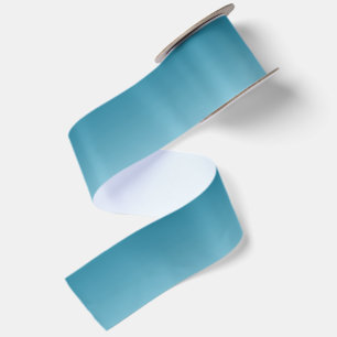 Lazo De Raso Cielo Ombre Cumpleaños Azul Acuático