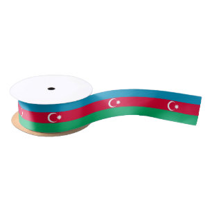 Lazo De Raso Cinta azerbaiyana de la bandera