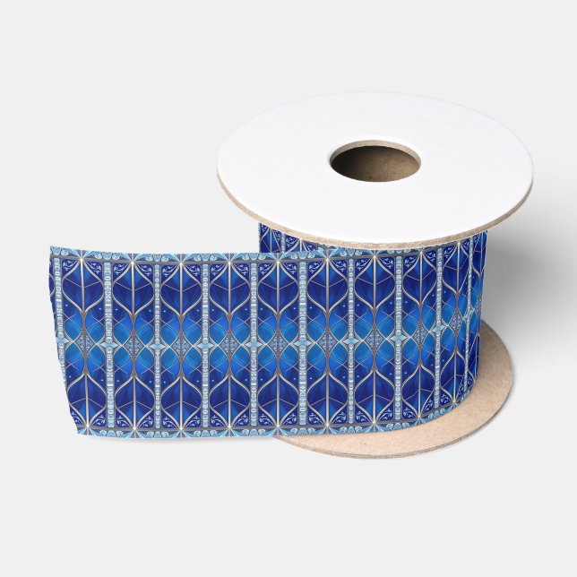 Lazo De Raso Cinta Azul Decorativa (Carrete)