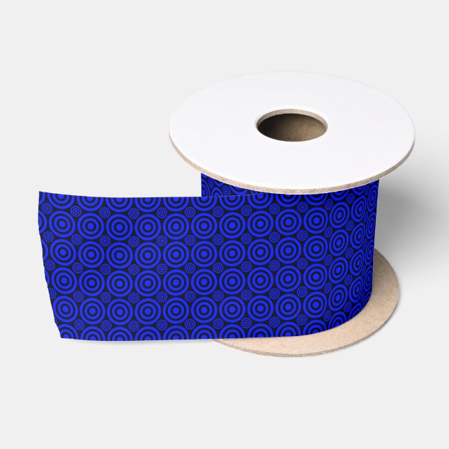 Lazo De Raso Cinta Bullseye-Azul-Negro (Carrete)