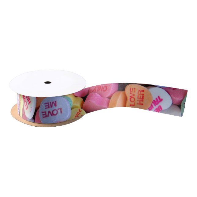 Lazo De Raso Cinta Candy Hearts (Carrete)