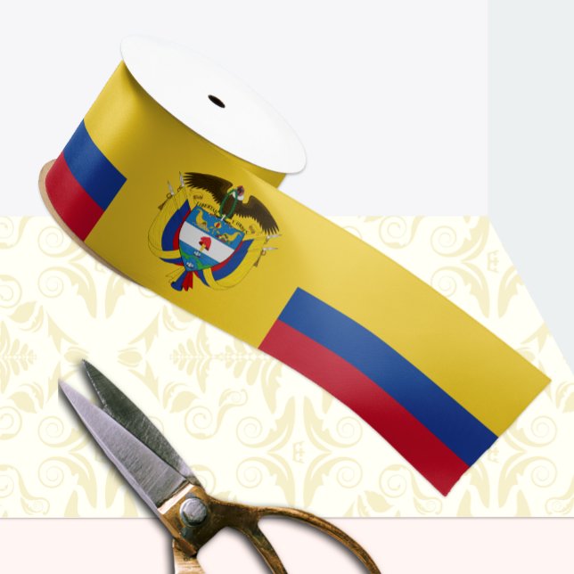 Lazo De Raso Cinta colombiana, emblema, patriota, bandera colom (Subido por el creador)