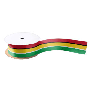 Lazo De Raso cinta colores bandera de Guyana, Guyana /deportes