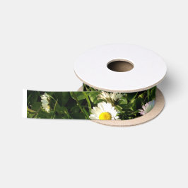 Lazo De Raso Cinta con la imagen de las flores salvajes