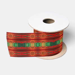 Lazo De Raso Cinta con patrón de vidrio emplomado ornamentado