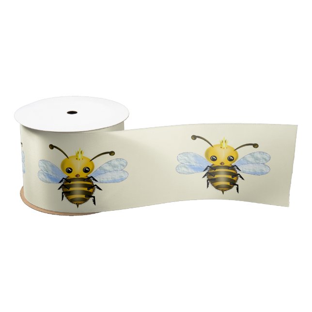 Lazo De Raso Cinta Cute Queen Bee (Carrete)