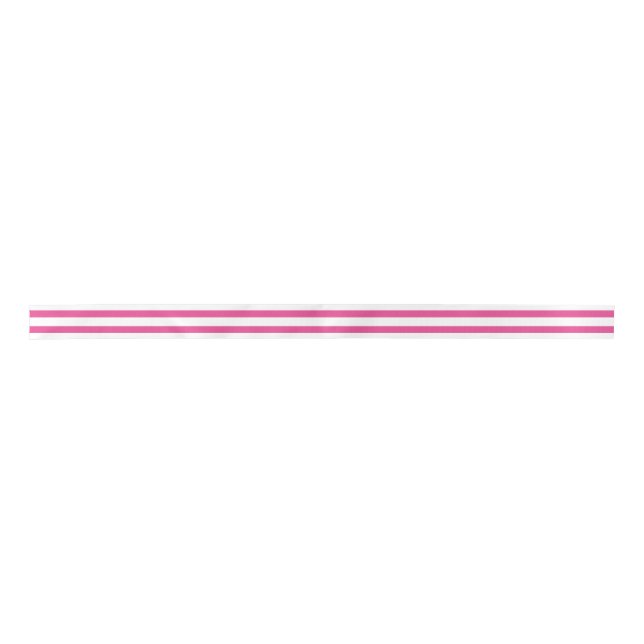 Lazo De Raso Cinta de banda doble rosada oscura (Anverso)