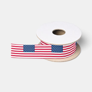 Lazo De Raso Cinta de Bandera Americana Patriótica
