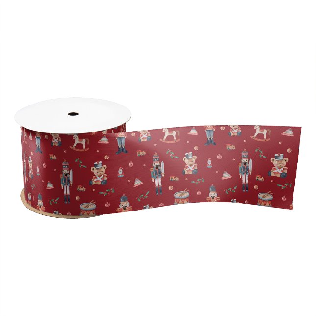 Lazo De Raso Cinta de Cascanueces (Nutcracker Holiday Ribbon
)