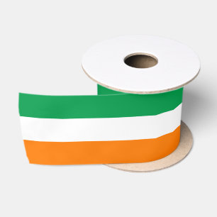 Lazo De Raso cinta de colores de la bandera irlandesa, Tricolor