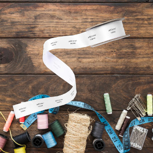 Lazo De Raso Cinta de coser con nombre personalizado para peque