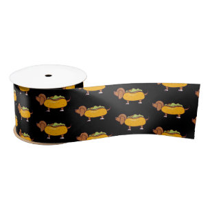 Lazo De Raso Cinta de Dachshund de Hot Dog