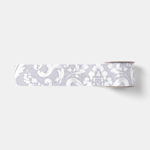 Lazo De Raso Cinta de Damasco Floral Barroco Vintage Elegante