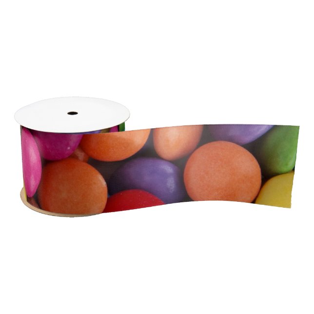 Lazo De Raso Cinta de dulces con botones (Carrete)