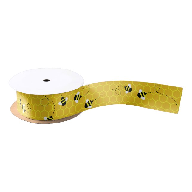 Lazo De Raso Cinta de error de abee Day Honeycomb Hive Bug (Carrete)