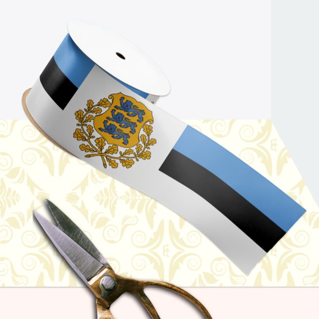 Lazo De Raso Cinta de Estonia, Emblema, patriótica, bandera est (Subido por el creador)