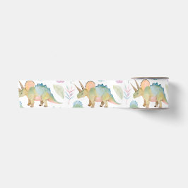 Lazo De Raso Cinta de fiesta de dinosaurio Triceratops