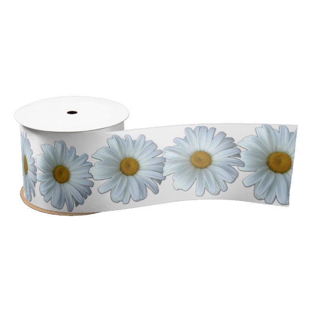 Lazo De Raso Cinta de flor personalizada Daisy Ribbon (Carrete)