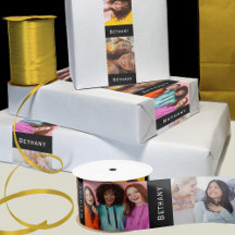 Cinta de fotos de nombre personalizado