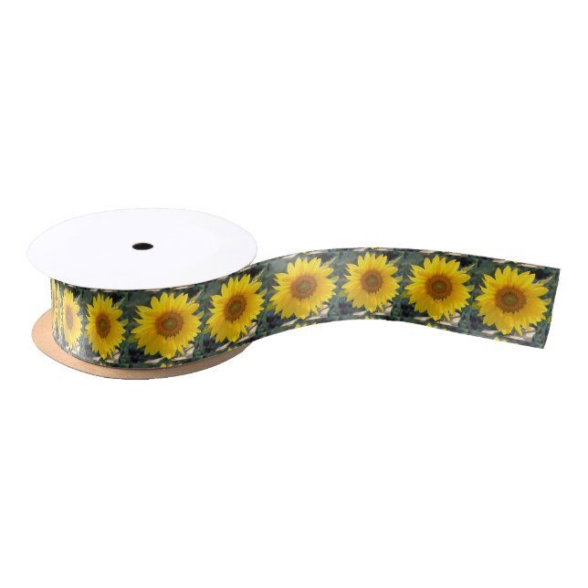 Lazo De Raso Cinta de girasol brillante (Carrete)