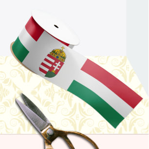 Lazo De Raso Cinta de Hungría, Emblema, patriótico, bandera hún