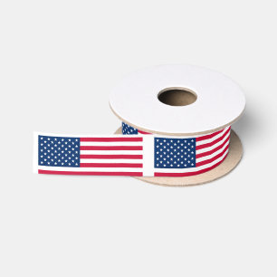 Lazo De Raso Cinta de la bandera americana USA - Patriótico