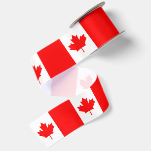 Lazo De Raso Cinta de la bandera canadiense, patriótico, Canadá
