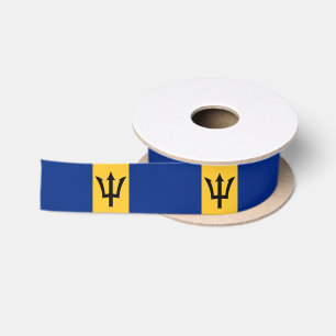 Lazo De Raso Cinta de la bandera de Barbados, vacaciones / depo